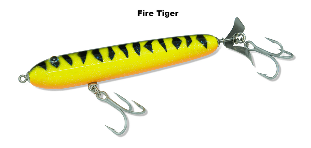 5.5 inch RipRoller fishing lure in Fire Tiger